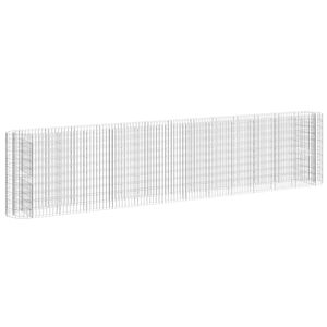 vidaXL horganyzott vas gabion magas&aacute;gy&aacute;s 470x50x100 cm