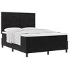 vidaXL Boxrug&oacute;s &aacute;gy fejt&aacute;ml&aacute;val Fekete 140 x 190 cm B&aacute;rsony