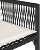 vidaXL 11 r&eacute;szes fekete polyrattan kerti &eacute;tkezőgarnit&uacute;ra p&aacute;rn&aacute;kkal
