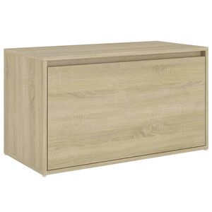vidaXL sonoma t&ouml;lgy sz&iacute;nű szerelt fa előszoba pad 80 x 40 x 45 cm