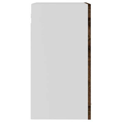 vidaXL füstös tölgyszínű szerelt fa fali üvegszekrény 40 x 31 x 60 cm