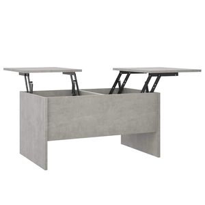 vidaXL betonsz&uuml;rke szerelt fa doh&aacute;nyz&oacute;asztal 80 x 50 x 42,5 cm