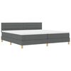 vidaXL LED Box Spring &Aacute;gy fejt&aacute;ml&aacute;val S&ouml;t&eacute;tsz&uuml;rke 200 x 200 cm sz&ouml;vet