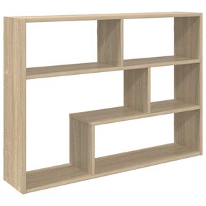 vidaXL Falpolc Falra szerelhető Sonoma T&ouml;lgy 95 x 20 x 69,5 cm