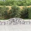 vidaXL 13 db &iacute;ves horganyzott vas gabion kos&aacute;r 300x30x40/60 cm