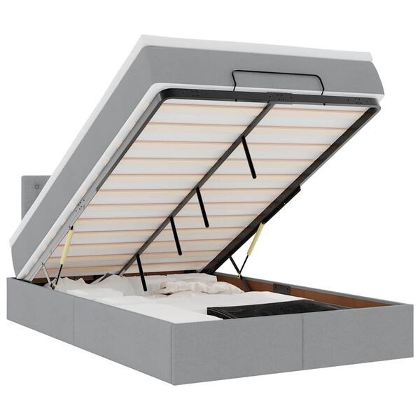 vidaXL Ottom&aacute;n &aacute;gy matraccal vil&aacute;gossz&uuml;rke 120x200 cm sz&ouml;vet