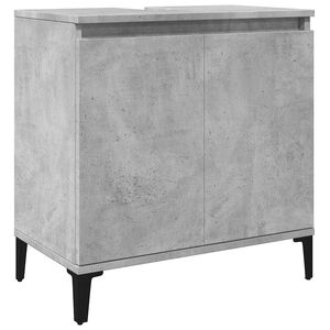 vidaXL betonsz&uuml;rke szerelt fa mosd&oacute;szekr&eacute;ny 58x33x60 cm