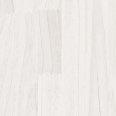vidaXL négyszintes fehér tömör fenyőfa könyvszekrény 100 x 30 x 140 cm
