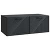 vidaXL Fali TV szekr&eacute;ny Fekete 78,5 x 41 x 30 cm Szerelt Fa