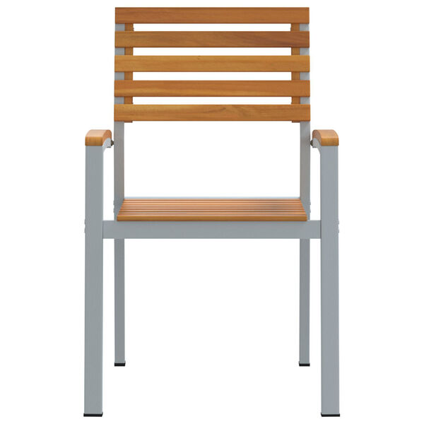 vidaXL Kerti Sz&eacute;k 2 pcs Barna 56 x 57 x 87 cm T&ouml;m&ouml;r Ak&aacute;cfa