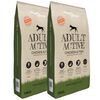 vidaXL &bdquo;Adult Active Chicken & Fish&rdquo; pr&eacute;mium sz&aacute;raz kutyat&aacute;p (2 x 15 kg)