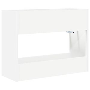 vidaXL Napernyő &Aacute;llv&aacute;ny t&aacute;rol&oacute;val Feh&eacute;r 65 x 24 x 50 cm Szerelt Fa