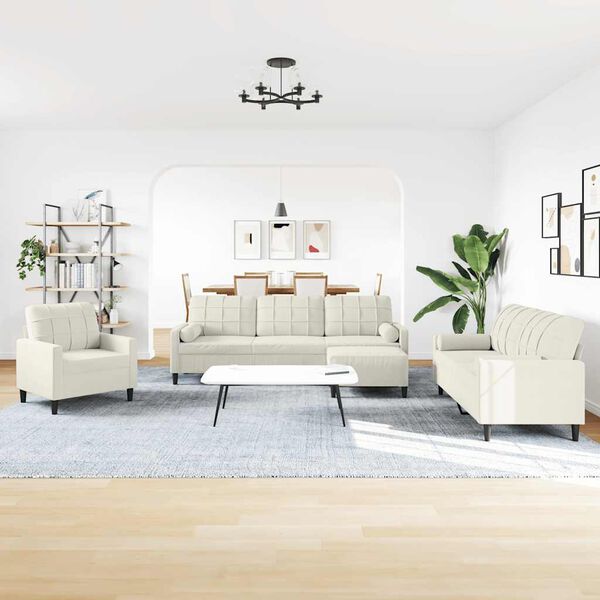 vidaXL 4 r&eacute;szes kr&eacute;msz&iacute;nű b&aacute;rsony &uuml;lőgarnit&uacute;ra p&aacute;rn&aacute;kkal