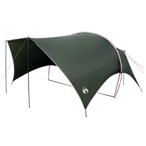 vidaXL V&iacute;z&aacute;ll&oacute; kemping ponyva Katonai z&ouml;ld 550 x 400 x 230 cm