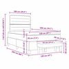 vidaXL Boxrug&oacute;s &aacute;gy matracmal Vil&aacute;gossz&uuml;rke 120 x 200 cm sz&ouml;vet