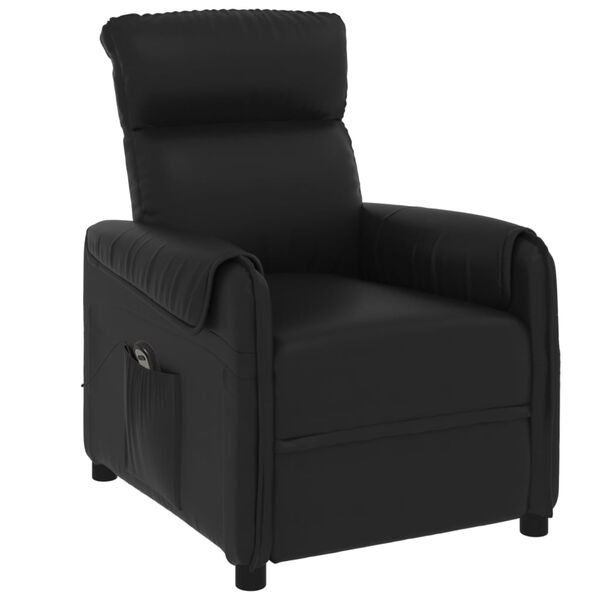 vidaXL fekete műbőr elektromos d&ouml;nthető fotel