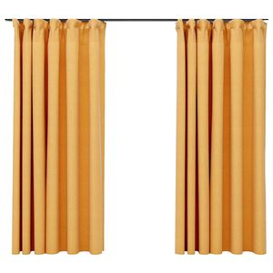 vidaXL 2 db s&aacute;rga v&aacute;szonhat&aacute;s&uacute; s&ouml;t&eacute;t&iacute;tőf&uuml;gg&ouml;ny kamp&oacute;kkal 140 x 175 cm