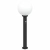 vidaXL szenzoros oszlopl&aacute;mpa 80 cm fekete IP44