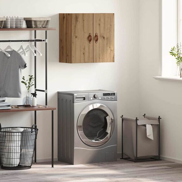 vidaXL Fali Szekr&eacute;ny k&eacute;zműves t&ouml;lgy 60 x 31 x 60 cm Faanyag