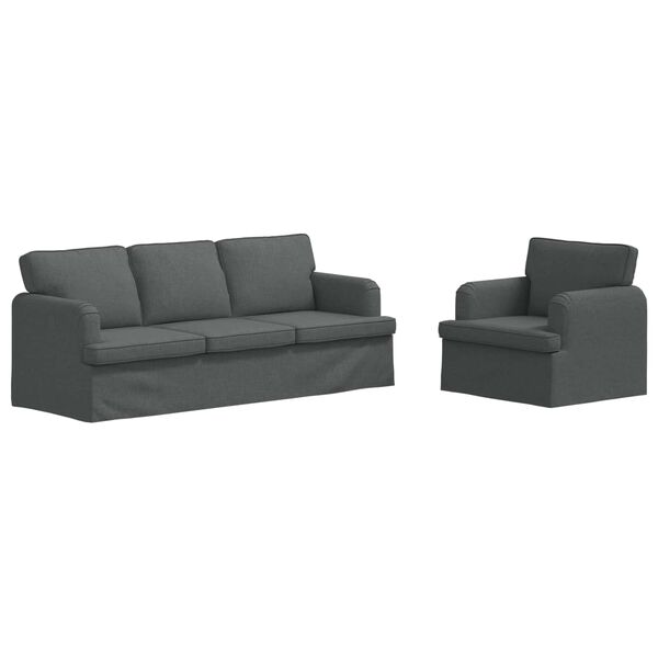 vidaXL Kanap&eacute; 2 pcs S&ouml;t&eacute;tsz&uuml;rke 144 x 80 x 85 cm sz&ouml;vet
