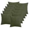 vidaXL P&aacute;rna huzat 12 pcs ALMELO Z&ouml;ld 45 x 45 cm cord
