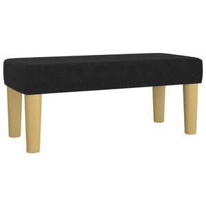 vidaXL fekete sz&ouml;vet pad 70 x 30 x 30 cm