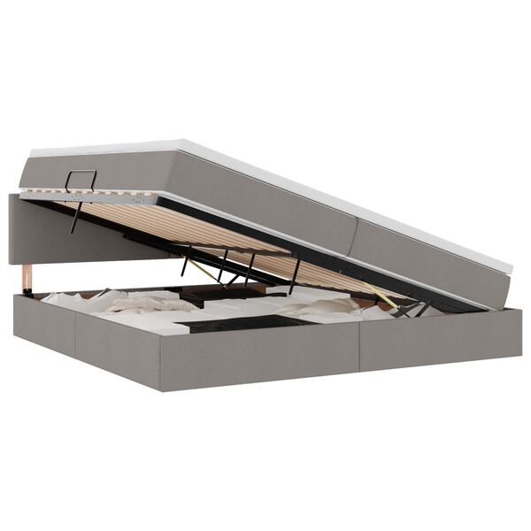 vidaXL &Aacute;gy t&aacute;rol&oacute;val &eacute;s LED l&aacute;mp&aacute;val T&oacute;psz&iacute;nű 200 x 200 cm sz&ouml;vet