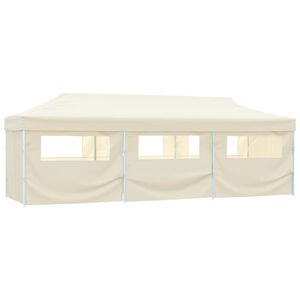 vidaXL kr&eacute;msz&iacute;nű &ouml;sszecsukhat&oacute; rendezv&eacute;nys&aacute;tor 8 oldalfallal 870x291x315 cm