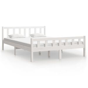 vidaXL King Size feh&eacute;r t&ouml;m&ouml;r fa &aacute;gykeret 150 x 200 cm