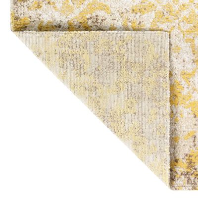 vidaXL sárga lapos szövésű kültéri szőnyeg 100 x 200 cm