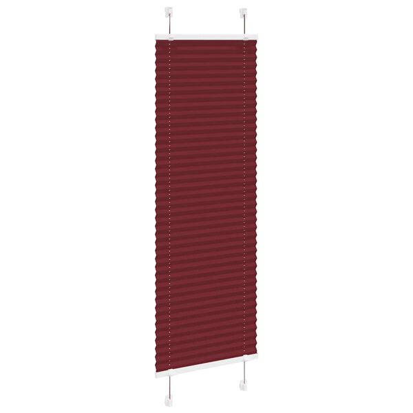 vidaXL plisz&iacute;rozott redőny Bordeaux piros 50x150 cm sz&ouml;vetsz&eacute;less&eacute;g