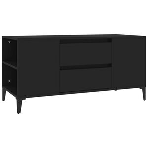 vidaXL fekete szerelt fa TV-szekr&eacute;ny 102x44,5x50 cm