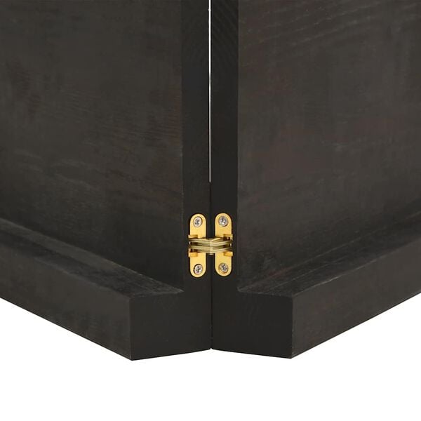 vidaXL s&ouml;t&eacute;tbarna kezelt t&ouml;m&ouml;r t&ouml;lgyfa fali polc 200 x 50 x (2-6) cm