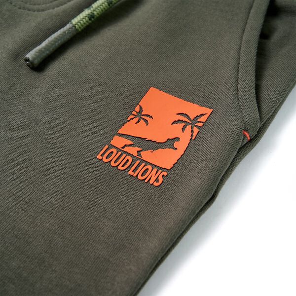 Sötét keki gyerekrövidnadrág húzózsinórral 104