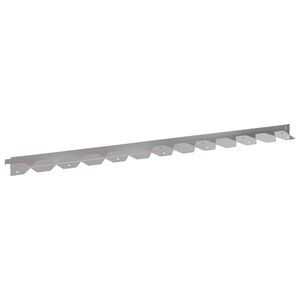 vidaXL Fűszeg&eacute;lyez&eacute;s 10 db 102 x 4 x 4 cm Ac&eacute;l Ez&uuml;st