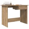 vidaXL Asztal fi&oacute;kkal t&aacute;rol&oacute;val Artisan t&ouml;lgy 100 x 50 x 76 cm Faanyag