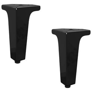 vidaXL B&uacute;tor l&aacute;bak 2 db Fekete 54,1 x 54,1 x 100 mm Vas