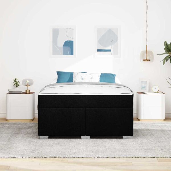 vidaXL &Aacute;gykeret matracmal Fekete 140 x 200 cm sz&ouml;vet