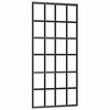 vidaXL fekete ESG &uuml;veg &eacute;s alum&iacute;nium tol&oacute;ajt&oacute; 90 x 205 cm