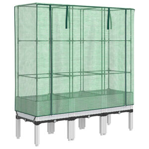vidaXL rattan megjelen&eacute;sű magas&aacute;gy&aacute;s melegh&aacute;ztakar&oacute;val 120x40x140 cm