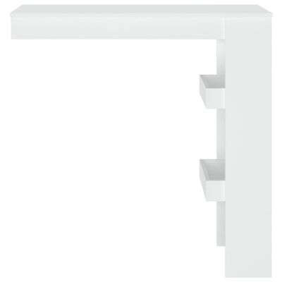 vidaXL fehér fatermék fali bárasztal 102 x 45 x 103,5 cm