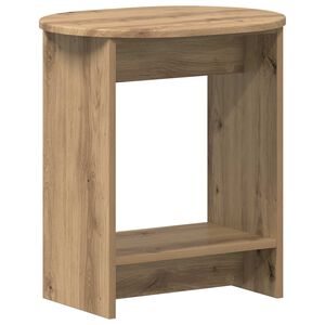 vidaXL Oldal asztal K&eacute;zműves T&ouml;lgy 50 x 39,5 x 55 cm Szerelt Fa