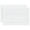 vidaXL Lamell&aacute;s ajt&oacute;k ajt&oacute;val 2 db Feh&eacute;r 69 x 49,4 cm T&ouml;m&ouml;r Fenyőfa