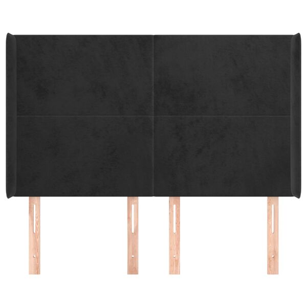 vidaXL fekete b&aacute;rsony fejt&aacute;mla sz&aacute;rnyakkal 147x16x118/128 cm