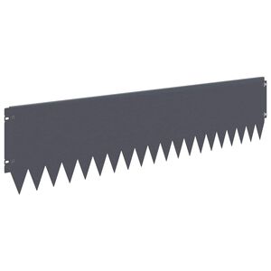 vidaXL Fűszeg&eacute;lyez&eacute;s 10 db 103 x 25 cm Ac&eacute;l Antracitsz&uuml;rke