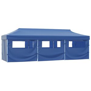 vidaXL k&eacute;k &ouml;sszecsukhat&oacute; rendezv&eacute;nys&aacute;tor 8 oldalfallal 870x291x315 cm