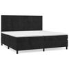 vidaXL fekete b&aacute;rsony rug&oacute;s &aacute;gy matraccal 200x200 cm