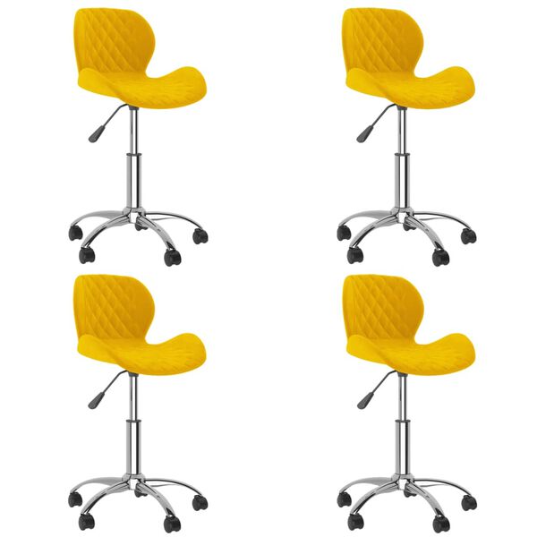 vidaXL 4 db must&aacute;rs&aacute;rga b&aacute;rsony forg&oacute; &eacute;tkezősz&eacute;k