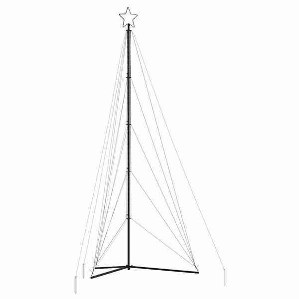 vidaXL sz&iacute;nes LED kar&aacute;csonyfa 615 LED 404,5 cm