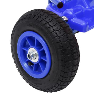 vidaXL Kék pedálos gokart pneumatikus gumikkal